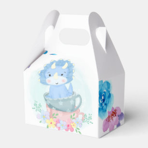 Niedlich Blue Dinosaurier Inside Teacups Kinderdus Geschenkschachtel