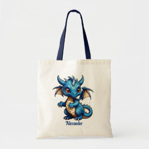 Niedlich Blue Dragon personalisieren Tragetasche