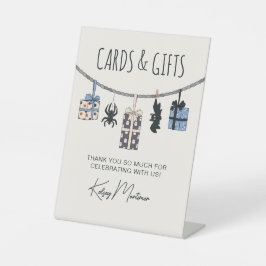 Niedlich Blue Halloween Baby Shooting Cards & Gift Sockelschild