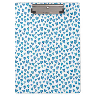 Niedlich Blue Heart Zwischenablage Klemmbrett