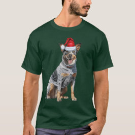 Niedlich Blue Heeler Dog Lover Funny Christmas T-Shirt