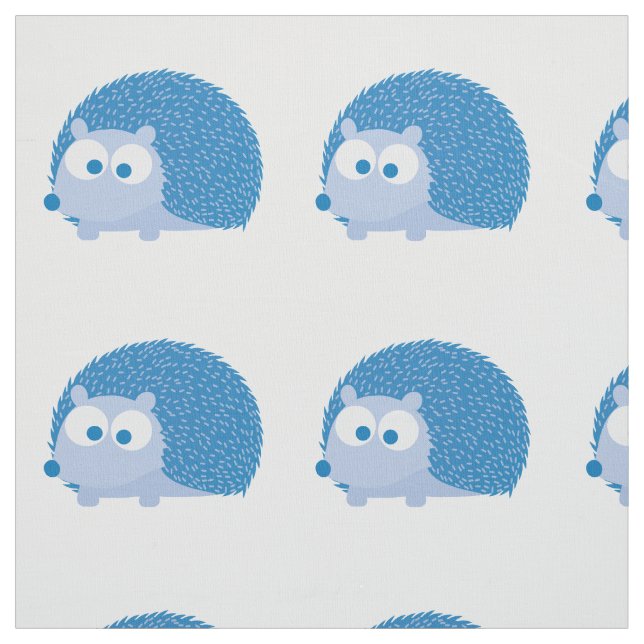 Niedlich Blue Igel Stoff (Muster)