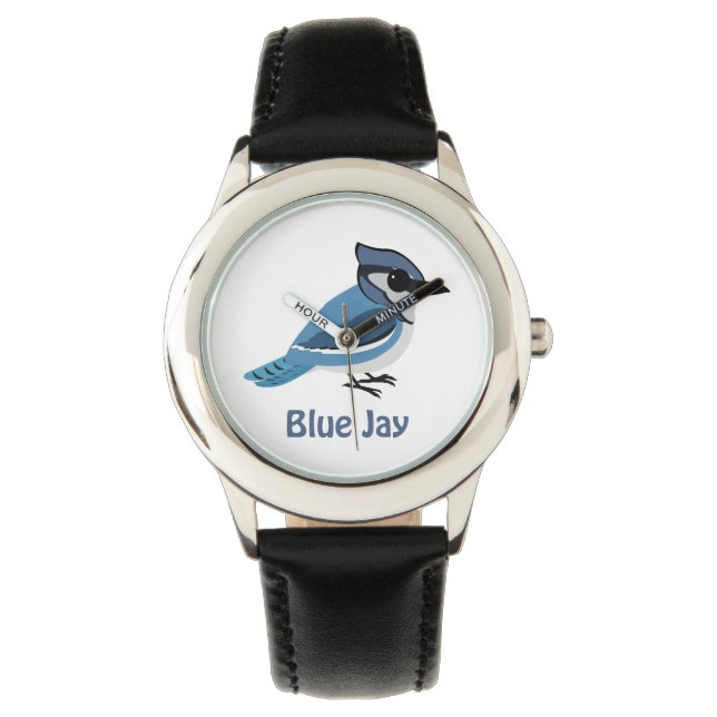 Niedlich Blue Jay Armbanduhr (Vorderseite)