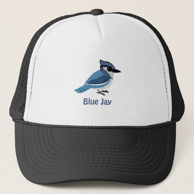 Niedlich Blue Jay Truckerkappe (Vorderseite)