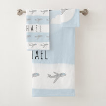 Niedlich Blue Kids Blue Airplane Design & Name