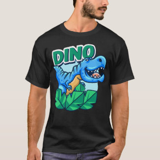 Niedlich Blue Little Dino T-Shirt