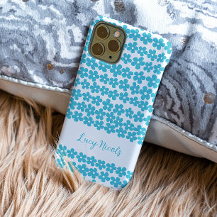 Niedlich Blue Minimalistisch Daisy Muster Blumenbe Case-Mate iPhone Hülle