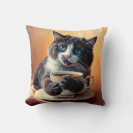 Niedlich Blue Mit Augen Kitten Kissen