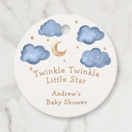 Niedlich Blue Moon Stars Twinkle Twinkle Baby Dusc Geschenkanhänger