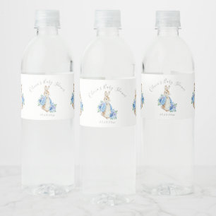 Niedlich Blue Peter Rabbit Baby Dusche Wasserflaschenetikett