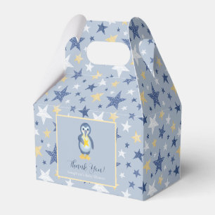 Niedlich Blue Pinguin Stars Vielen Dank Baby Dusch Geschenkschachtel