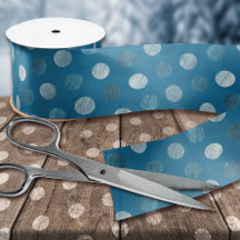 Niedlich Blue Polka Dots Modernes & elegantes Weih