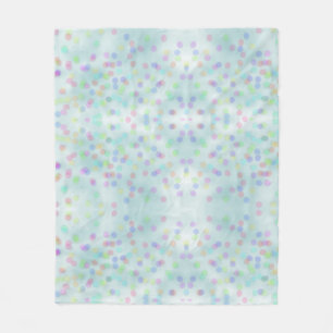 Niedlich Blue Rainbow Confetti Fleecedecke