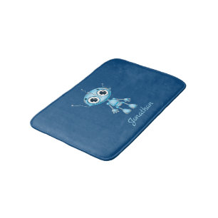 Niedlich Blue Robot Baby Boy Kinderzimmer Kinderzi Badematte