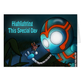 Niedlich Blue Robot Birthday