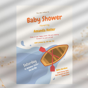 Niedlich Blue Sea Baby Dusche Einladung