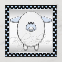 Niedlich Blue Sheep Baby Dusche