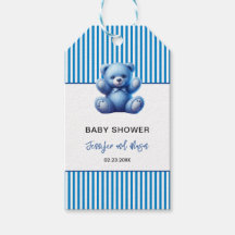 Niedlich Blue Teddy Bear Vintag Baby Boy Dusche