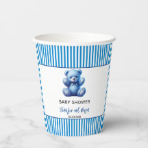 Niedlich Blue Teddy Bear Vintag Baby Boy Dusche