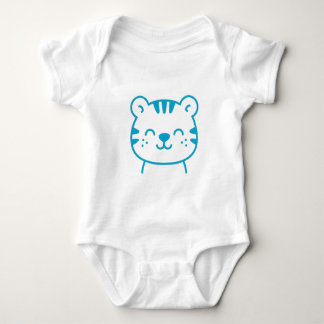 Niedlich Blue Tiger Baby Bodysuit Baby Strampler