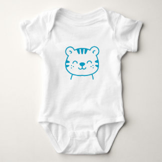 Niedlich Blue Tiger Baby Bodysuit Strampler