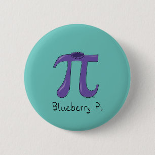 Niedlich Blueberry Pi Symbol Mathematiker Lehrer Button