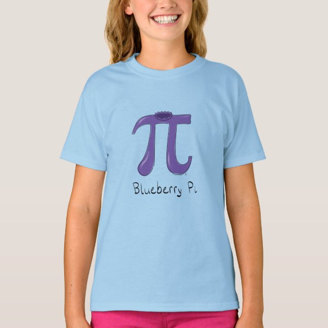 Niedlich Blueberry Pi Symbol Mathematiker Lehrer T-Shirt (Vorderseite)