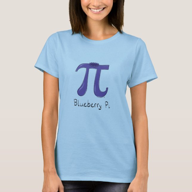 Niedlich Blueberry Pi Symbol Mathematiker Lehrer T-Shirt (Vorderseite)