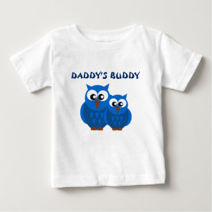 Niedlich BlueDaddy und Son Owls Kleinkind T - Shir Baby T-shirt