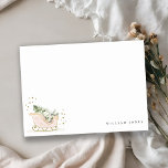 Niedlich Blush Golden Winter Schlitten jeden Gebur Mitteilungskarte<br><div class="desc">Chill Out Sleigh Winter Theme Collection.- Es ist eine niedliche pastellfarbene Aquarellillustration von rosafarbenem Goldschleigh gefüllt mit Weihnachtskiefern, Geschenken und Winterbeeren mit klassischem Goldsternrahmen und Schneefall im Hintergrund. Ideal für Ihre Kleinen Wintergeburtstag-Party. Es ist sehr einfach, mit Ihren persönlichen Daten zu personalisieren. Wenn Sie ein anderes passendes Produkt oder eine...</div>