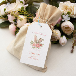 Niedlich Blush Pink Bläserblütendusche Geschenkanhänger