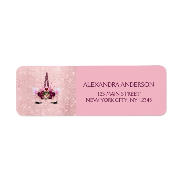 Niedlich Blush Pink Einhorn Geburtstagsparty (Vorne)