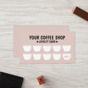Niedlich Blush Pink Lounge Cards Treuekarte