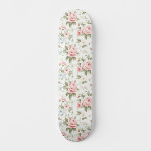 Niedlich Blush Pink Roses Alle-over-Muster Skateboard