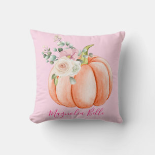 Niedlich Blush Pink Spring Floral Little Pumpkin N Kissen