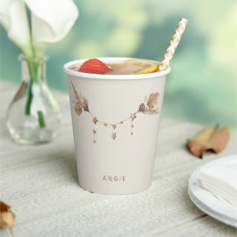 Niedlich Boho Baby Dusche Pappbecher