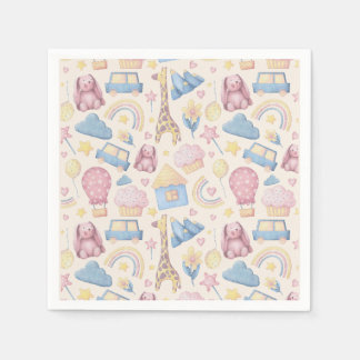 Niedlich Boho Baby Dusche Serviette