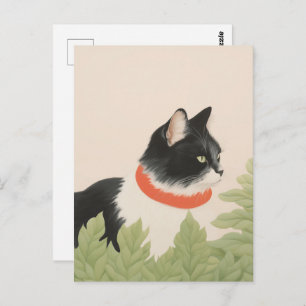 Niedlich Boho Cat Postkarte