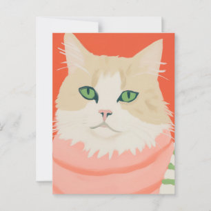 Niedlich Boho Cat Postkarte