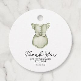 Niedlich Boho Clothes Girl Babydusche Geschenkanhänger