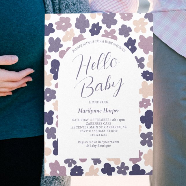 Niedlich Boho Daisy Baby Shower Einladung (Von Creator hochgeladen)