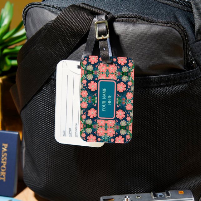 Niedlich Boho Personalisiert Name Inspirivity Gepäckanhänger (Von Creator hochgeladen)