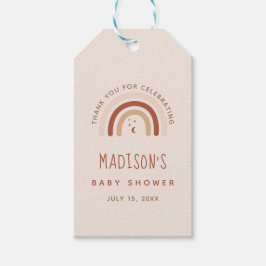 Niedlich Boho Rainbow Terracotta Kinderdusche Moon Geschenkanhänger