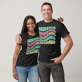 Niedlich Boho Retro Junggeselinnen-Abschied Brides T-Shirt