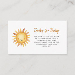 Niedlich Boho Sun Baby Showbuchanfrage Begleitkarte