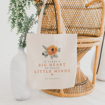 Niedlich Boho Terracotta Floral Big Heart Teacher 