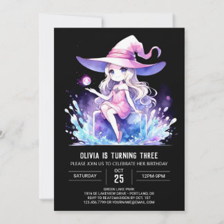 Niedlich Boho Wizard Geburtstag Einladung
