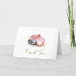 Niedlich Bonjour Bébé French Macarons Baby Showroo Dankeskarte