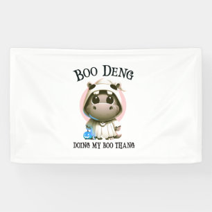 Niedlich BOO DENG Mein Moo Thang Halloween Kostüm Banner