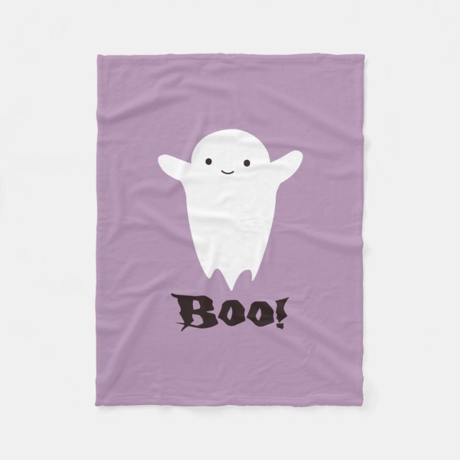 Niedlich Boo! Ghost Fleecedecke (Vorderseite)